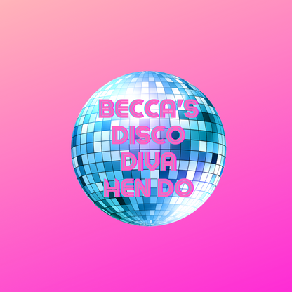 Disco Diva Stickers | Various Sizes | Disco Birthday Hen Party Supplies | Disco Theme Party