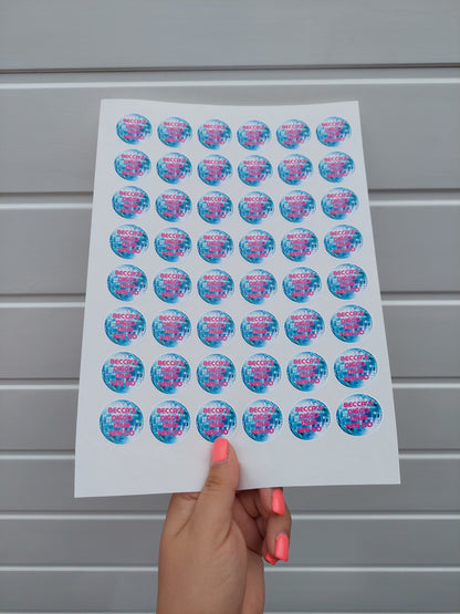 Disco Diva Stickers | Various Sizes | Disco Birthday Hen Party Supplies | Disco Theme Party