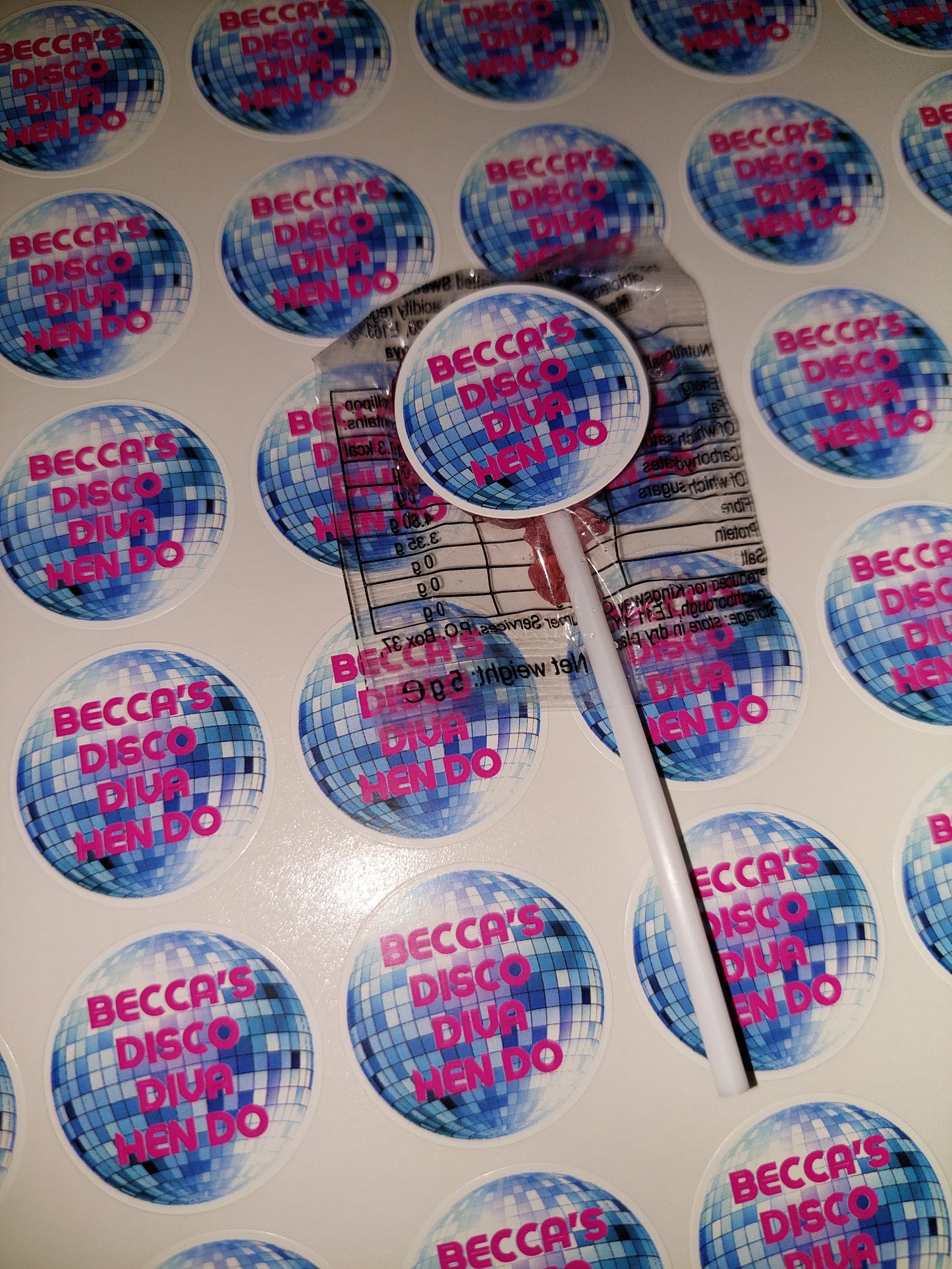 Disco Diva Stickers | Various Sizes | Disco Birthday Hen Party Supplies | Disco Theme Party