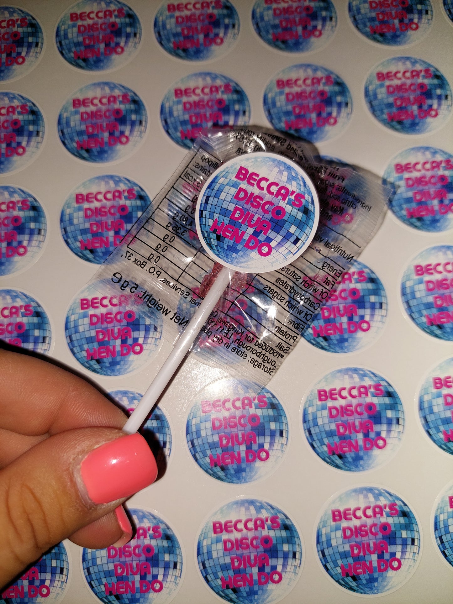 Disco Diva Stickers | Various Sizes | Disco Birthday Hen Party Supplies | Disco Theme Party