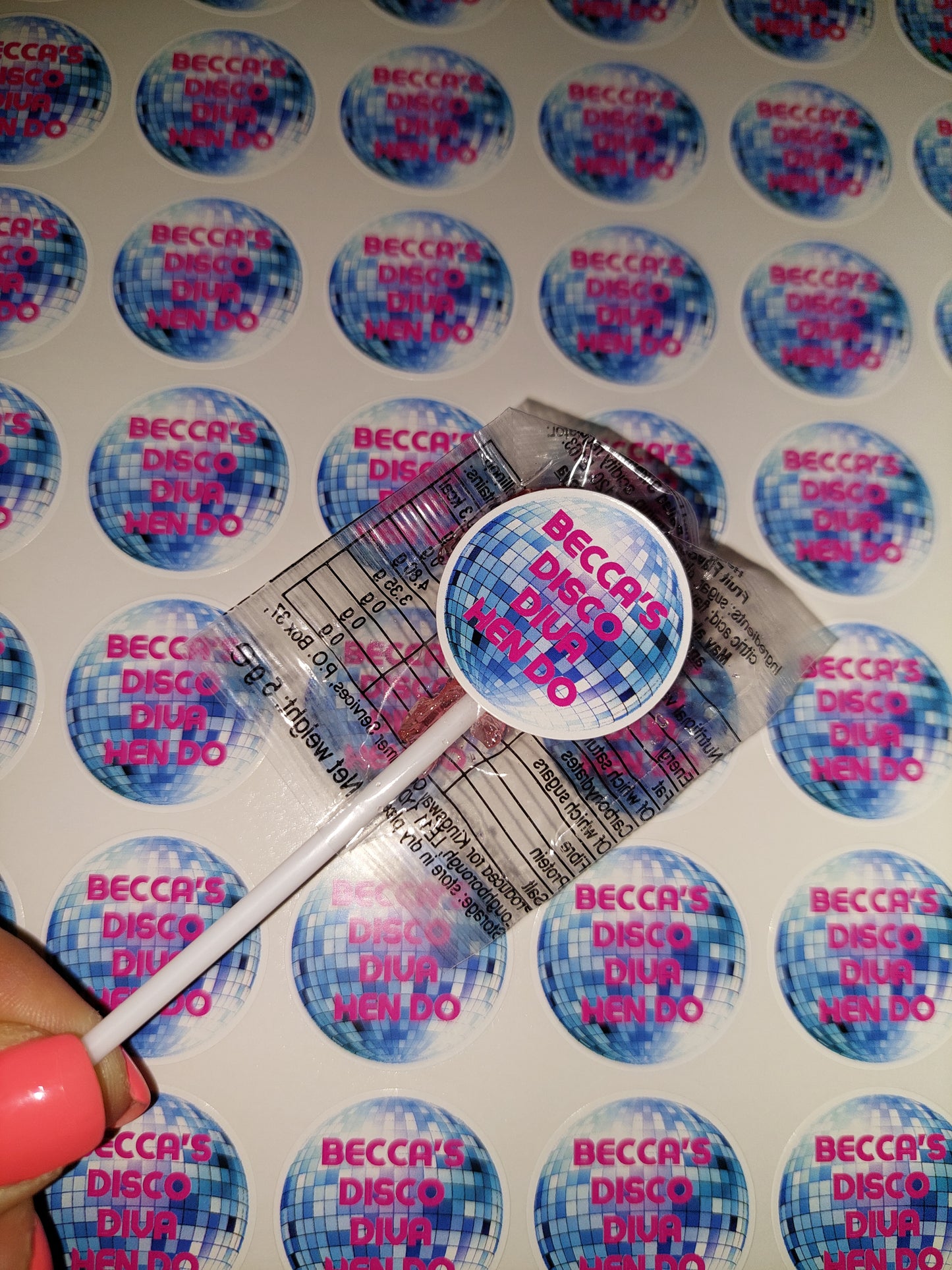 Disco Diva Stickers | Various Sizes | Disco Birthday Hen Party Supplies | Disco Theme Party