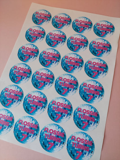 Disco Diva Stickers | Various Sizes | Disco Birthday Hen Party Supplies | Disco Theme Party