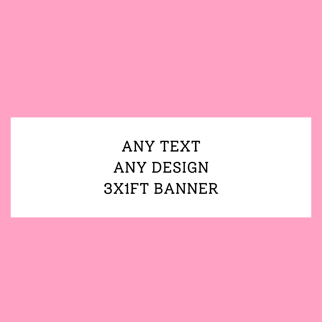 ANY DESIGN | Custom Design Banner | Personalised Birthday, Christening, Baby Shower Banner