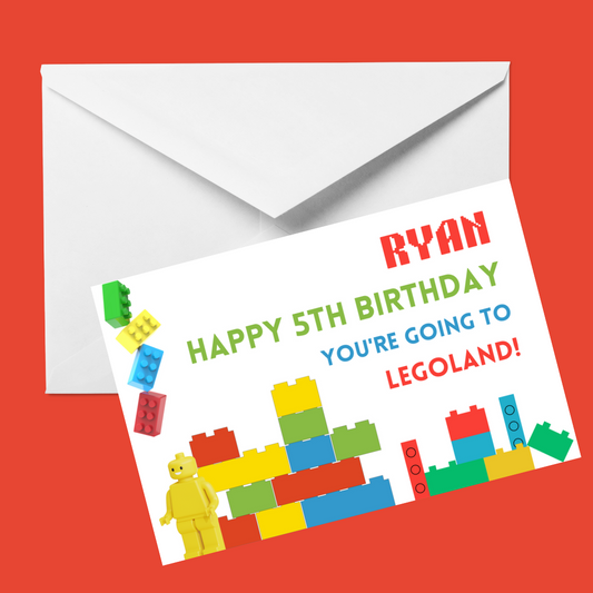 Surprise Ticket Print | Personalised Brick Ticket Voucher | Gift Idea (Design 2)