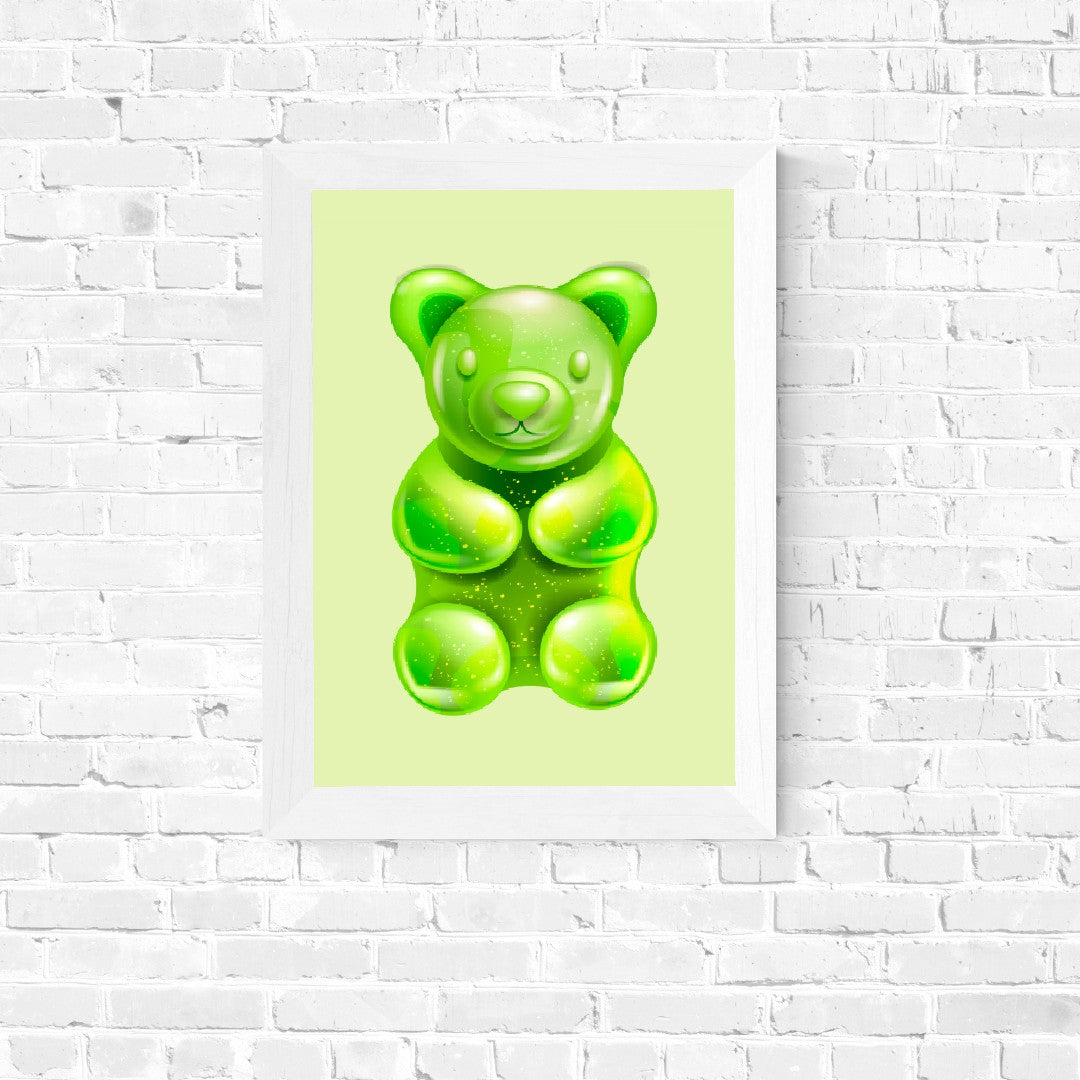 Quirky Print | Candy Sweet Bear Image | Home Print