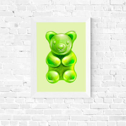 Quirky Print | Candy Sweet Bear Image | Home Print