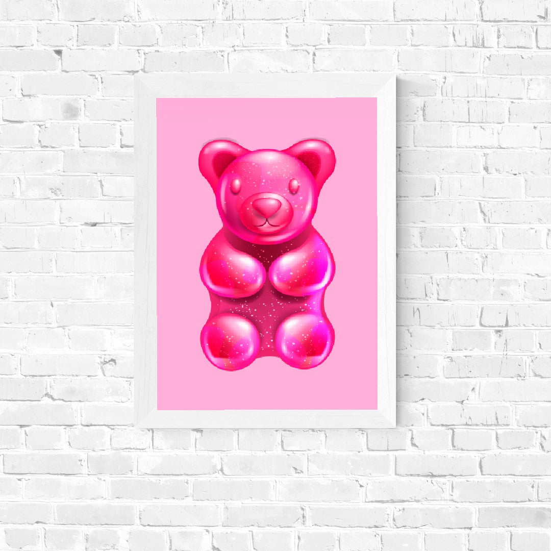 Quirky Print | Candy Sweet Bear Image | Home Print