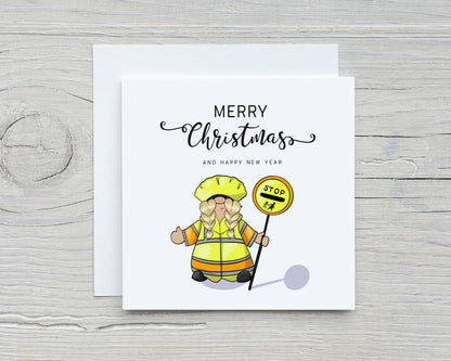 Christmas Card | School Lollipop Lady Christmas Card | Teacher Christmas Card