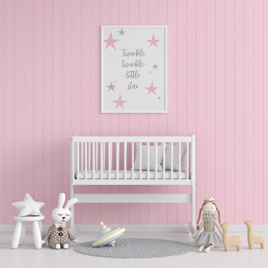 Children's Print | Pink Twinkle Star Print | Nursery Print