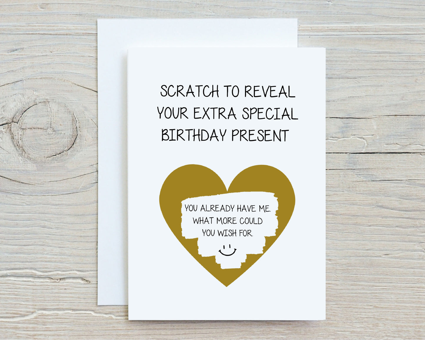 Birthday Scratch Card | Funny Surprise Card | Novelty Scratch Reveal Card