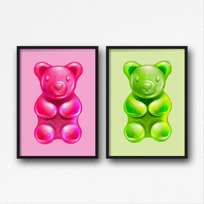 Quirky Print | Candy Sweet Bear Image | Home Print