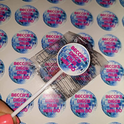 Disco Diva Stickers | Various Sizes | Disco Birthday Hen Party Supplies | Disco Theme Party