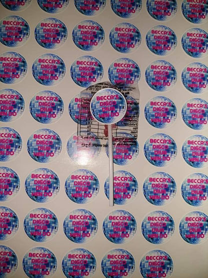 Disco Diva Stickers | Various Sizes | Disco Birthday Hen Party Supplies | Disco Theme Party