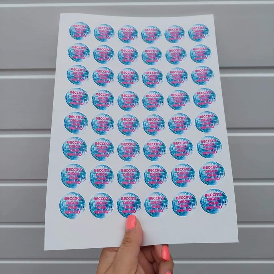 Disco Diva Stickers | Various Sizes | Disco Birthday Hen Party Supplies | Disco Theme Party