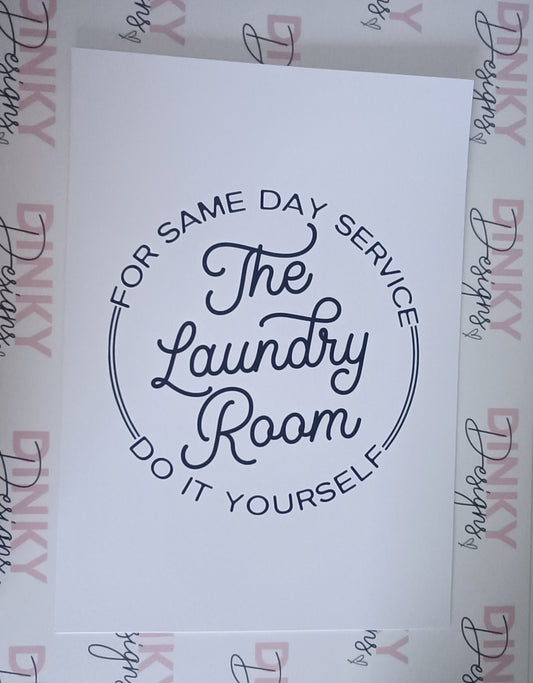 Laundry Print | A4 Laundry Quote Print | SALE ITEM