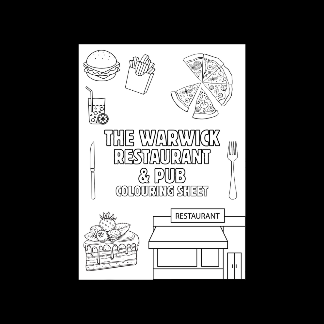 A6 Colouring Sheets | Restaurant Pub Colouring Sheets | Restaurant Pub Supplies