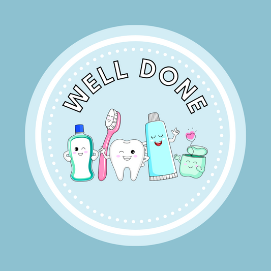 Dentist Stickers | Sticker Sheet 45mm Circles | Well Done Stickers | Circle Stickers | Sticker Sheet | Dental Stickers