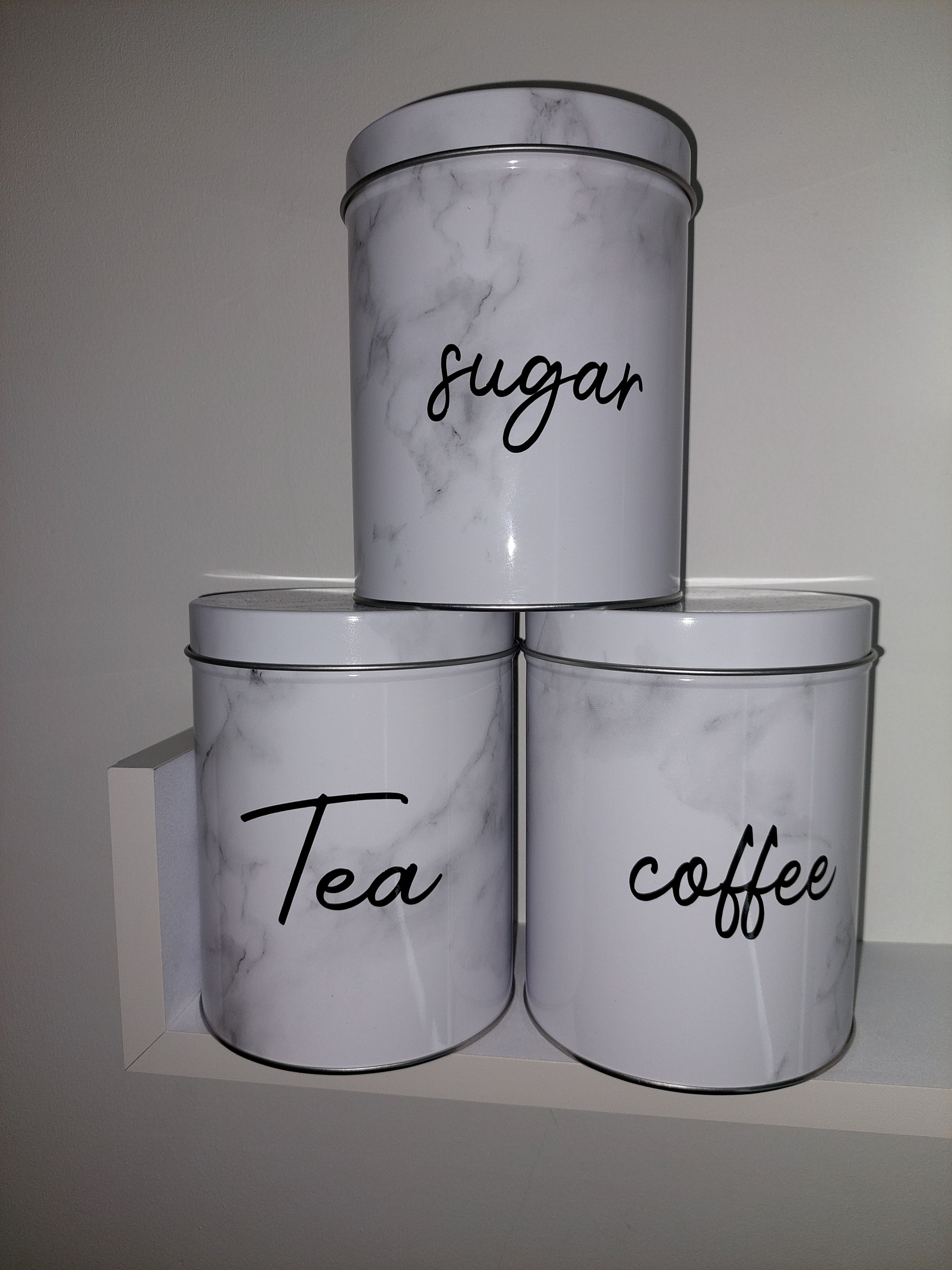 Home bargains tea hot sale coffee sugar canisters