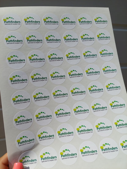 Logo stickers | Various Sizes | Sticker Sheets