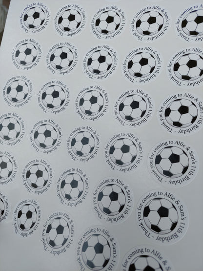 Football Birthday Stickers | Various Sizes | Football Party Supplies | Football Party Theme