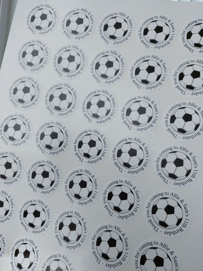 Football Birthday Stickers | Various Sizes | Football Party Supplies | Football Party Theme