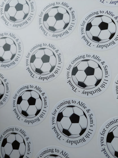 Football Birthday Stickers | Various Sizes | Football Party Supplies | Football Party Theme