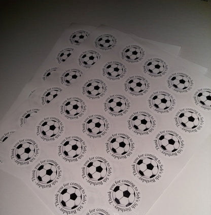 Football Birthday Stickers | Various Sizes | Football Party Supplies | Football Party Theme