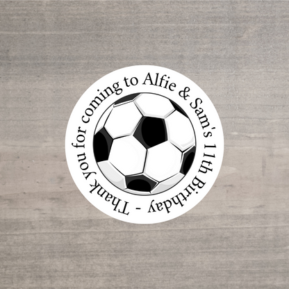 Football Birthday Stickers | Various Sizes | Football Party Supplies | Football Party Theme