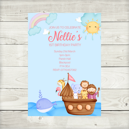 Noah's Ark Invitations | Animal Invites | Noah's Ark Theme Invitations | Party Invitations