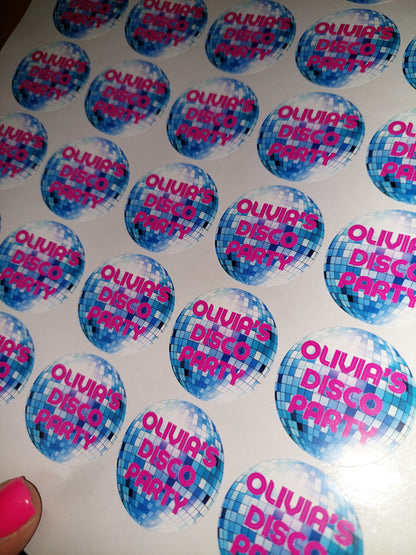 Disco Diva Stickers | Various Sizes | Disco Birthday Hen Party Supplies | Disco Theme Party