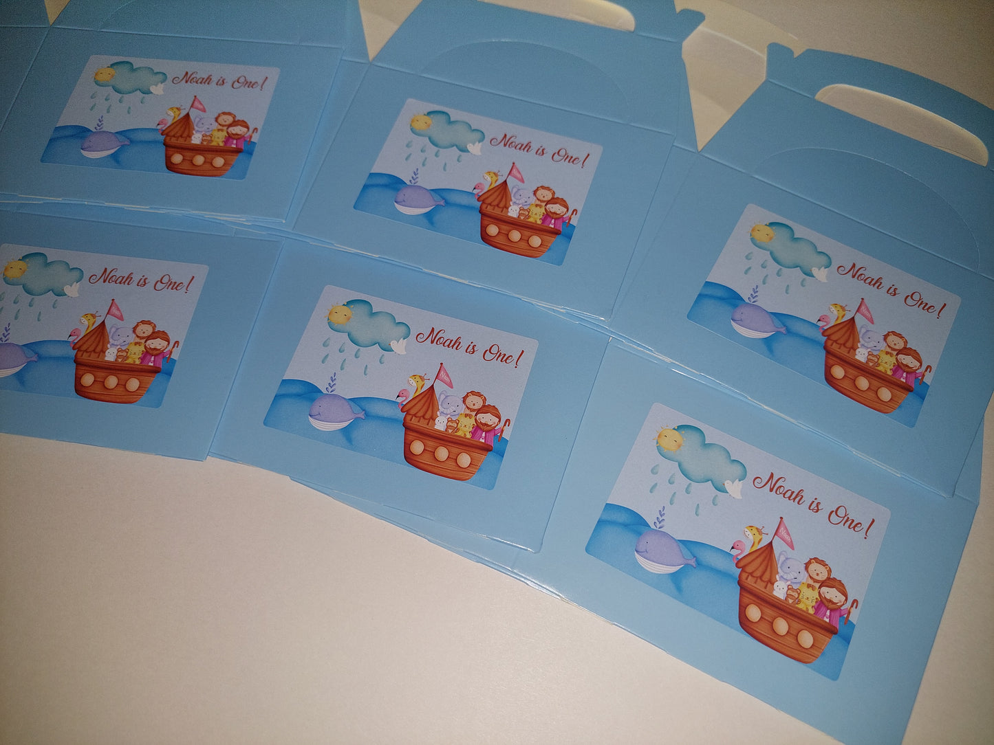 Party Boxes | Noah's Ark Birthday Party Boxes | Noah's Ark Party | Noah's Ark Party Decor | Party Bags (Design 2)