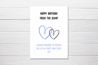 Birthday Card | From The Bump | Mummy To Be | Daddy To Be