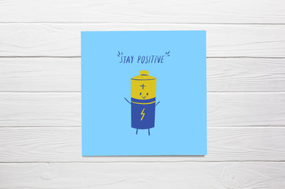 Thinking Of You Card | Stay Positive | Cute Card | Motivational Card | Positive Card