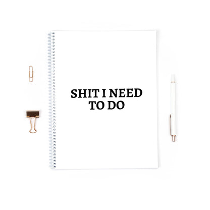 Funny Notebook | Shit I Need To Do Notebook | Quote Notebook | Notebook Gift