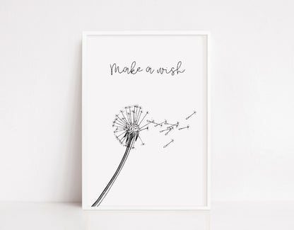 Quote Print | Make A Wish | Positive Print