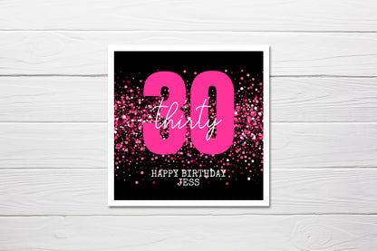 Birthday Card | Personalised 30th Birthday Card | Thirty Birthday Card