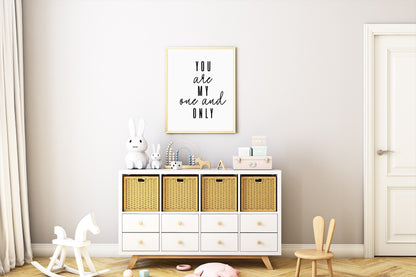 Quote Print | You Are My One And Only | Nursery Print | Love Print | Couples Print