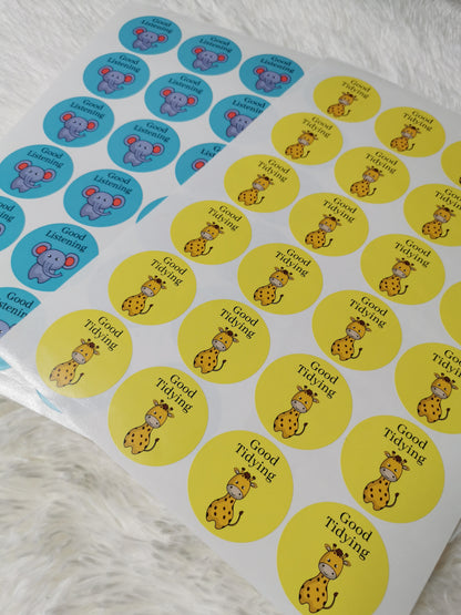 Teacher Stickers | Well Done Stickers | Reward Stickers | Sticker Sheet | Good Listening | Good Tidying