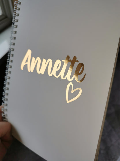 Personalised Notebook | Foil Notebook | Personalised Gift