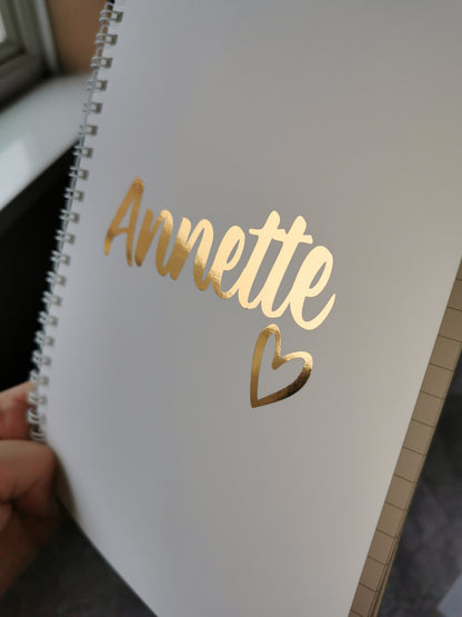 Personalised Notebook | Foil Notebook | Personalised Gift