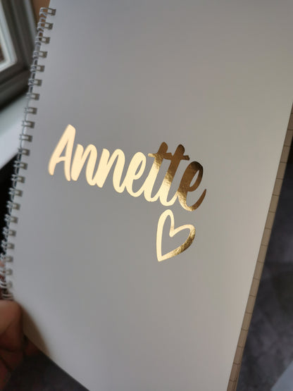 Personalised Notebook | Foil Notebook | Personalised Gift