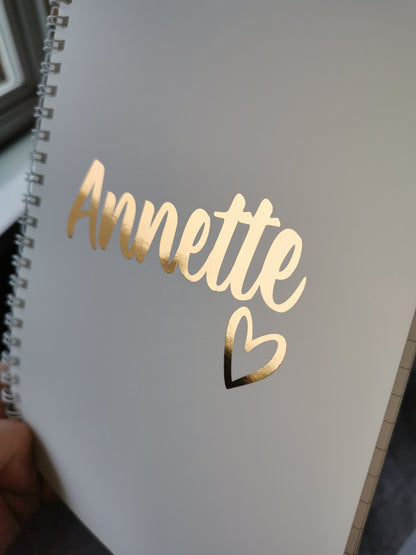 Personalised Notebook | Foil Notebook | Personalised Gift