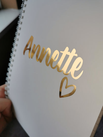 Personalised Notebook | Foil Notebook | Personalised Gift