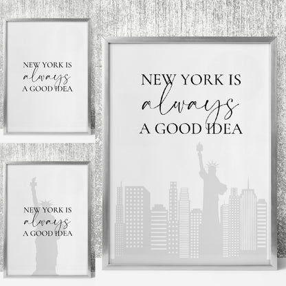 Quote Print | New York Is Always A Good Idea | New York Print | Travel Print